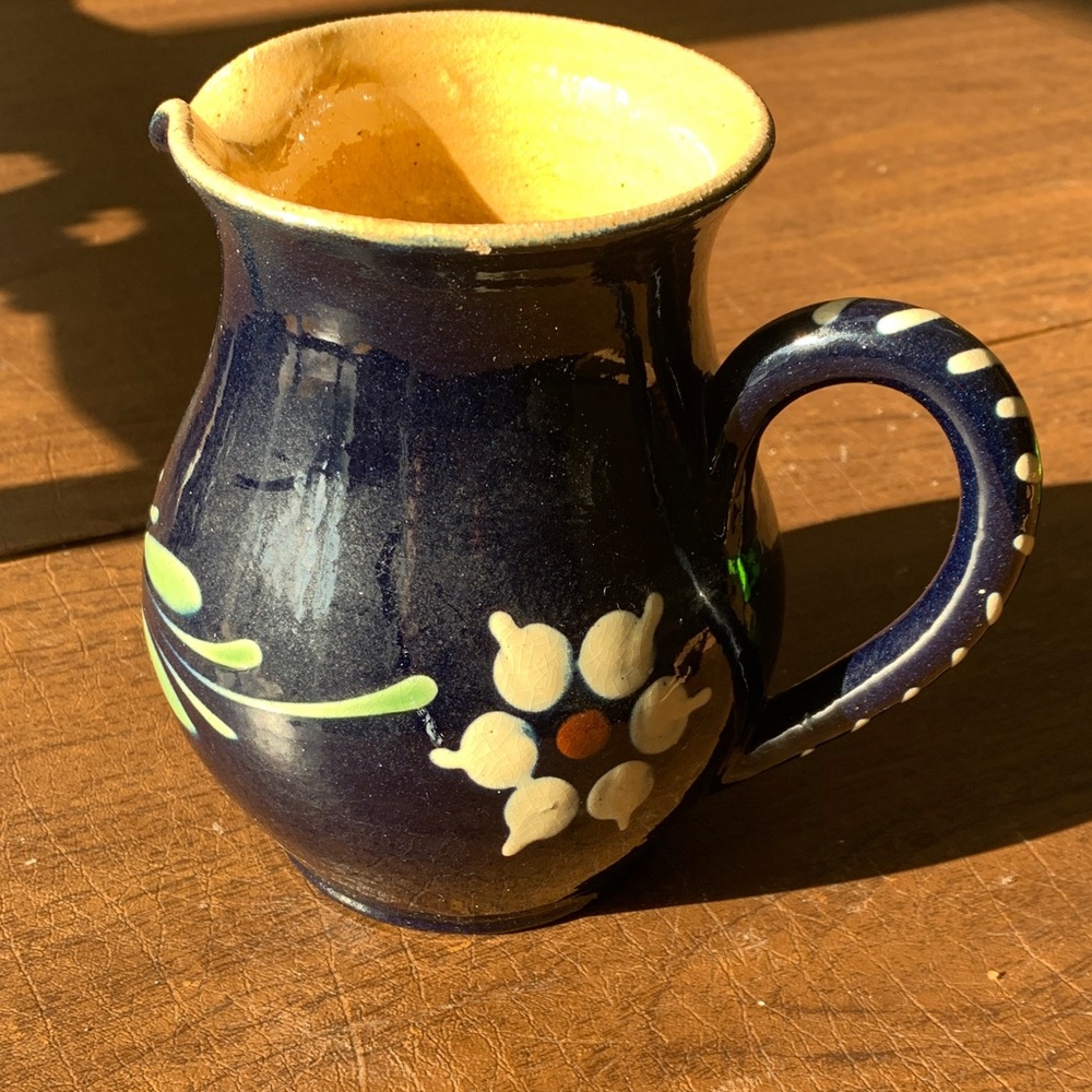 Gorgeous Vintage Pottery Milk Pitcher Made In France